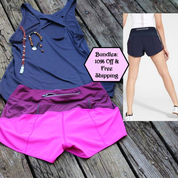Athleta Track This Run Lined Short 3" Fuschia XXS - Picture 3 of 8